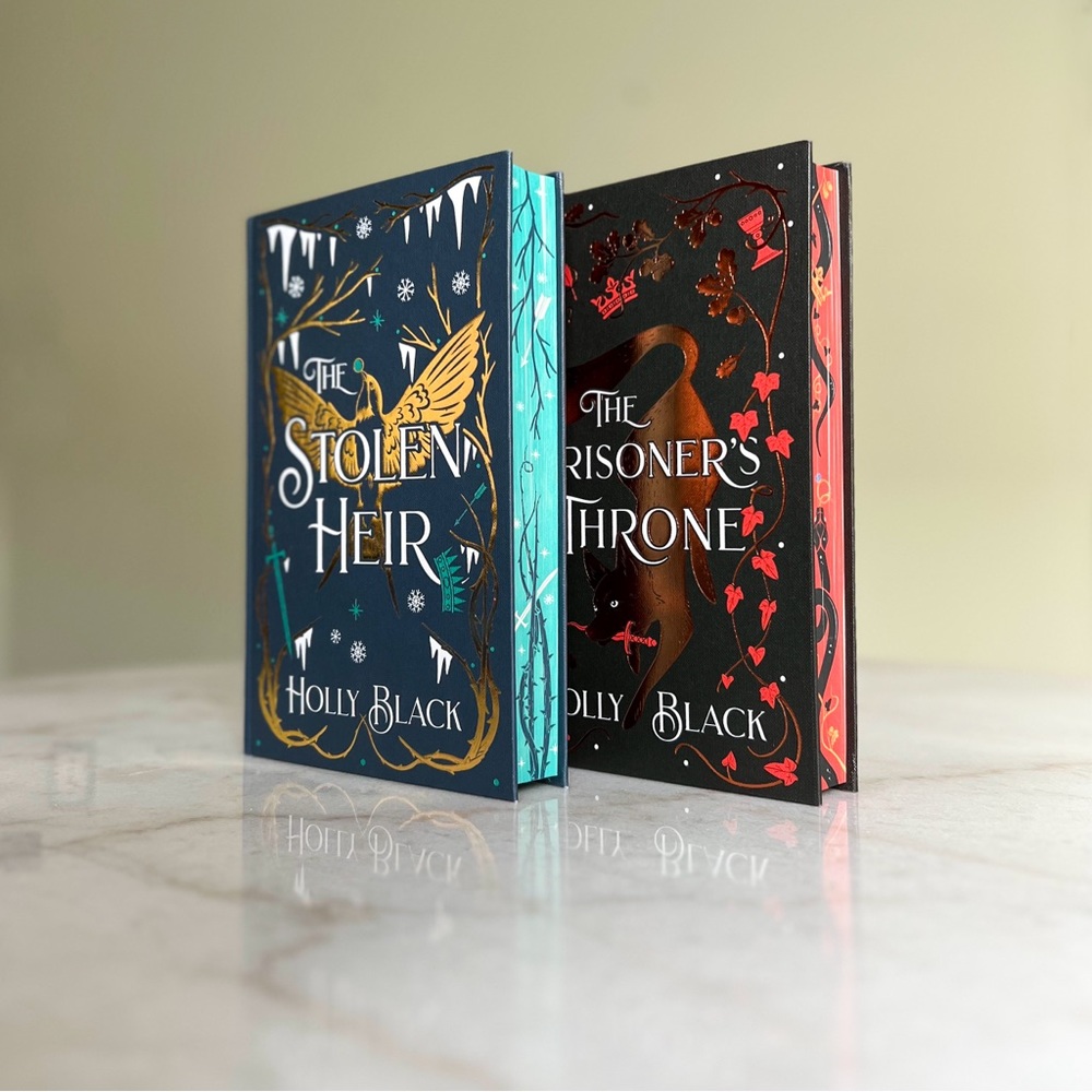 Signed Special Editions The Stolen Heir & The Prisoners Throne by Holly Black